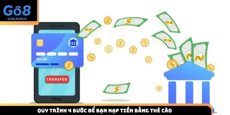 Quy trình 4 bước để bạn nạp tiền bằng thẻ cào